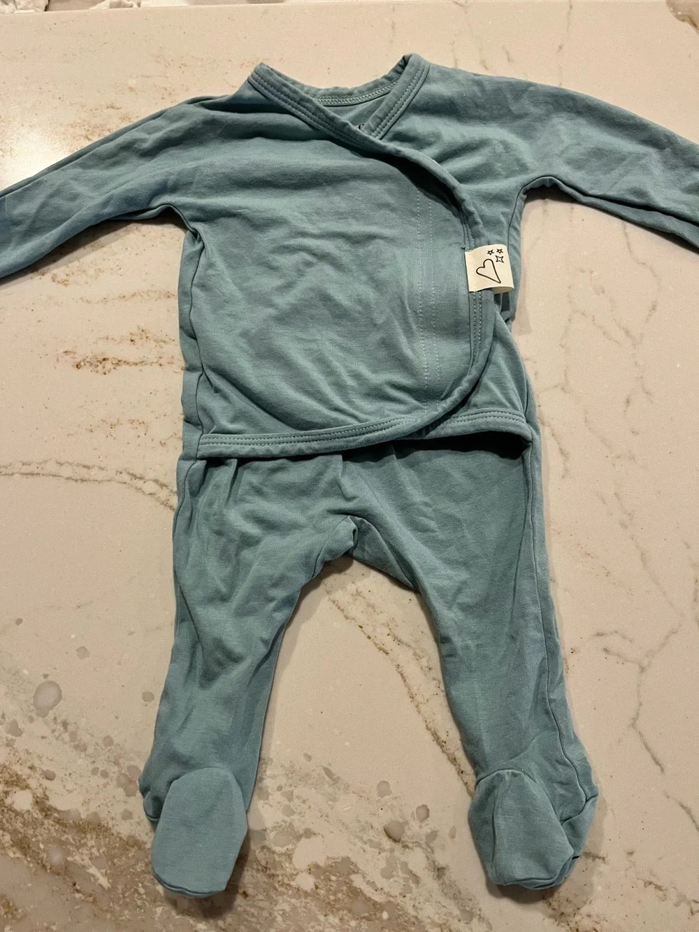 Bonsie newborn footed onsie